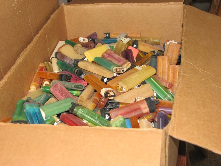 plastic lighters from Midway Atoll